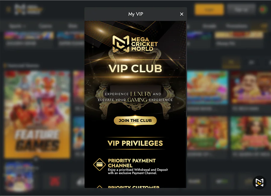 Mega Cricket World VIP